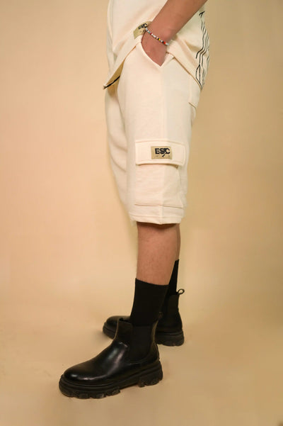 CARGO SHORTS - BEIGE