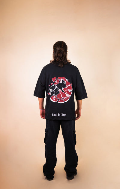 LOST IN TIME OVERSIZED TEE SHIRT
